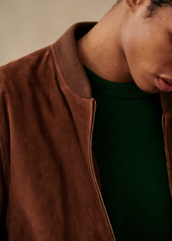 Sezane Baseballjacke Harvey Wildleder< Lederjacken | Jacken