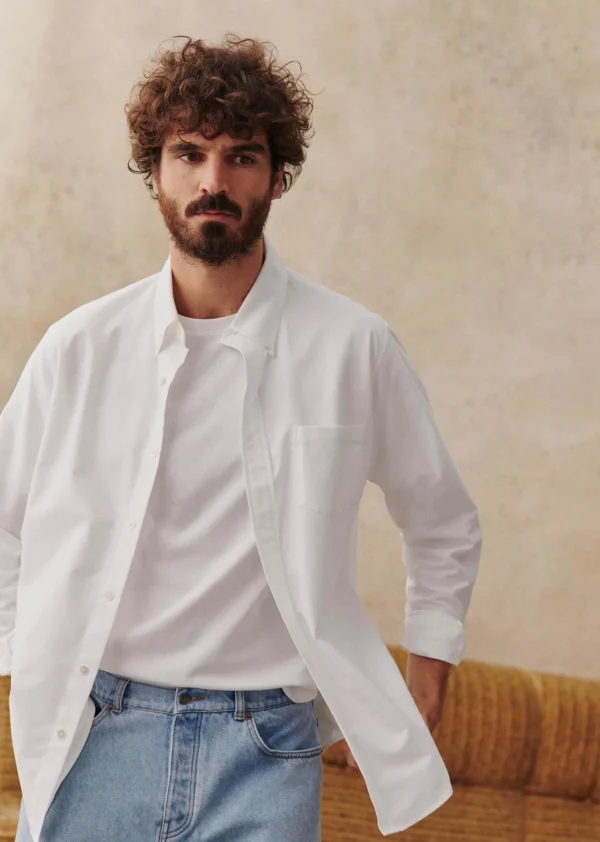Sezane Charlie Confort Oxford< Oxford-Hemden