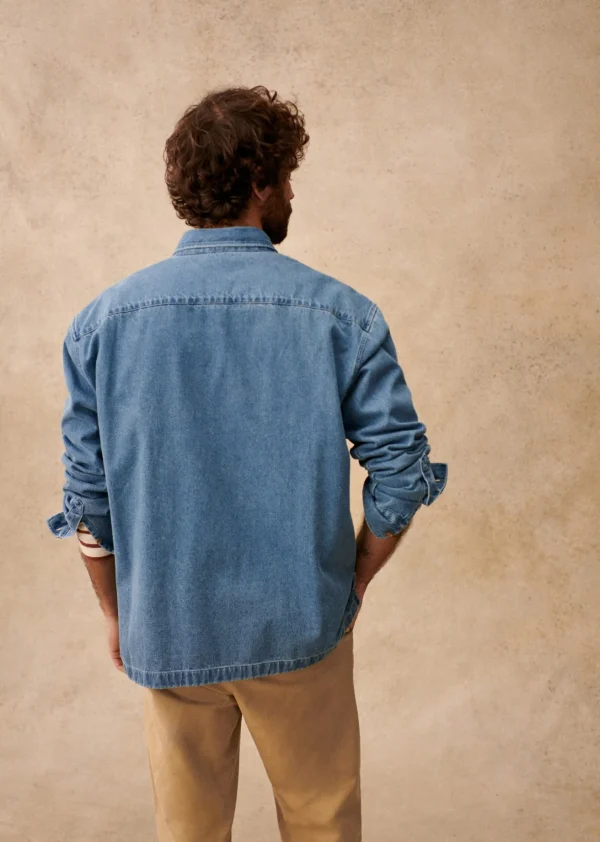 Sezane Hemd Valerio< Denim | Baumwolljacken