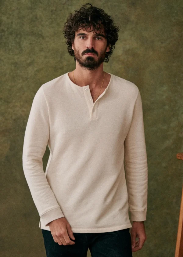 Sezane Henley Spike< Tunesienkragen | Langärmelige T-shirts