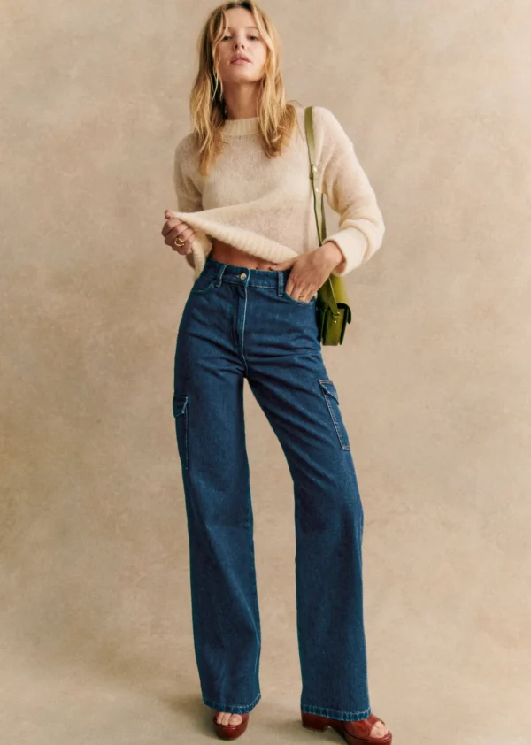 Sezane Hose Flint< Denim | Denim