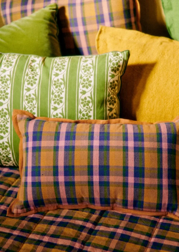 Sezane Kissen Gewebte Madras -  Kleines Modell< Textilien