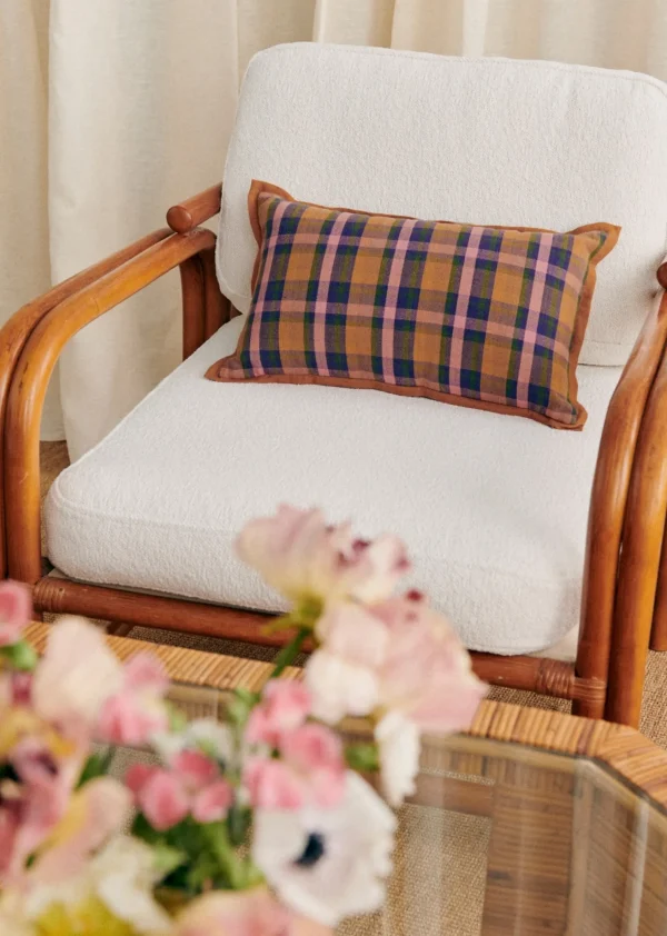 Sezane Kissen Gewebte Madras -  Kleines Modell< Textilien