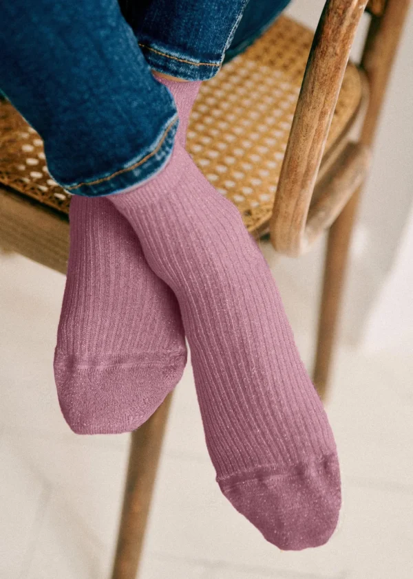 Sezane Lurex Socken< Strümpfe | Lifestyle