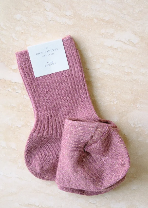 Sezane Lurex Socken< Strümpfe | Lifestyle