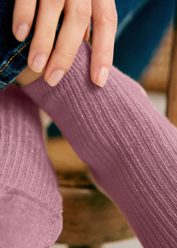 Sezane Lurex Socken< Strümpfe | Lifestyle