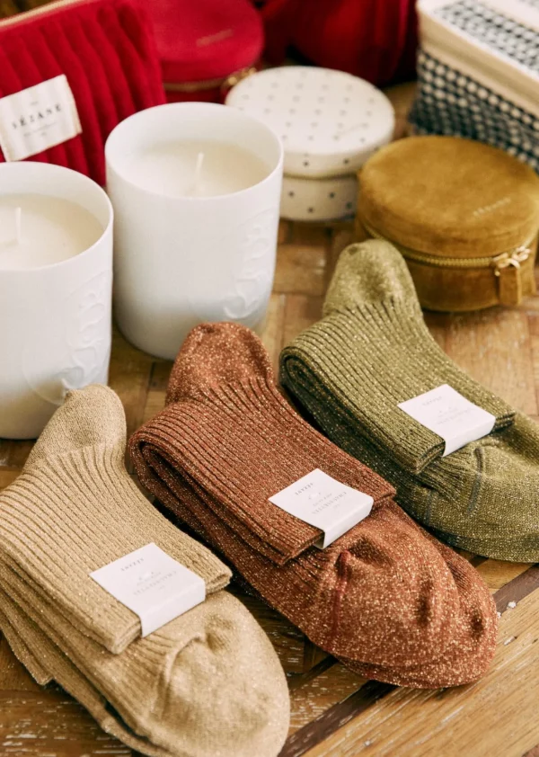 Sezane Lurex Socken< Strümpfe | Lifestyle