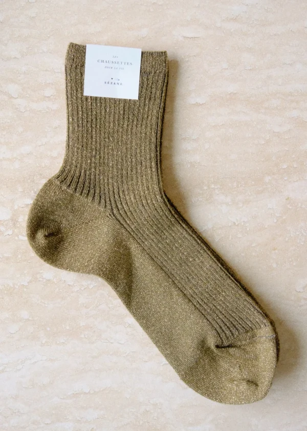 Sezane Lurex Socken< Strümpfe | Lifestyle