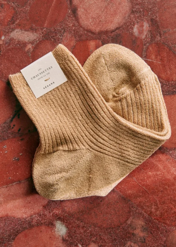 Sezane Lurex Socken< Strümpfe | Lifestyle