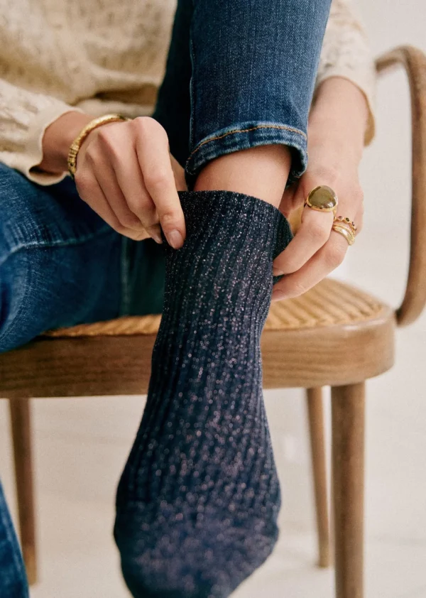 Sezane Lurex Socken< Strümpfe | Lifestyle