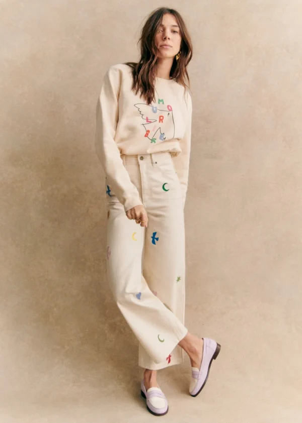 Sezane Sweatshirt Amour Libre Oiseau - Sézane X Pangea< Sweatshirts