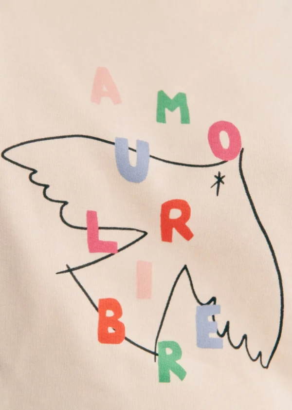 Sezane Sweatshirt Amour Libre Oiseau - Sézane X Pangea< Sweatshirts